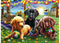 RAVENSBURGER 128860 PUPPY PICNIC 100PC XXL JIGSAW PUZZLE