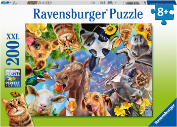 RAVENSBURGER 129027 FUNNY FARMYARD FRIENDS 200PC XXL JIGSAW PUZZLE