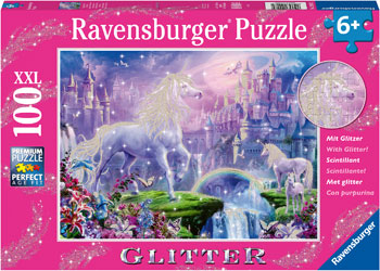 RAVENSBURGER 129072 GLITTER UNICORN KINGDOM 100XXL PC JIGSAW PUZZLE