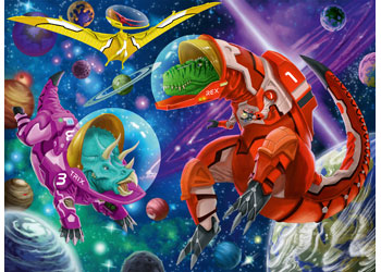 RAVENSBURGER 129768 SPACE DINOSAURS 200XXL PC JIGSAW PUZZLE