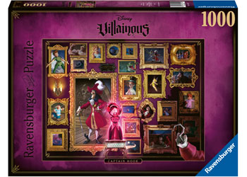 RAVENSBURGER 150229 DISNEY VILLAINOUS CAPTAIN HOOK 1000PC JIGSAW PUZZLE