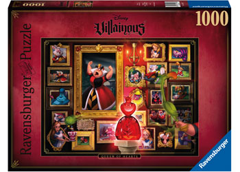 RAVENSBURGER 150267 DISNEY VILLAINOUS QUEEN OF HEARTS 1000PC JIGSAW PUZZLE