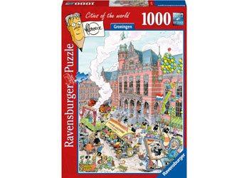 RAVENSBURGER 165964 FLEROUX CITIES OF THE WORLD - GRONINGEN NETHERLANDS 1000PC JIGSAW PUZZLE