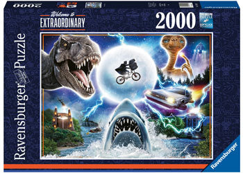 RAVENSBURGER 171521 WELCOME TO EXTRAORDINARY - UNIVERSAL AND AMBLIN 2000PC JIGSAW PUZZLE