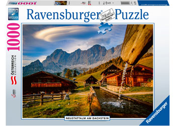 RAVENSBURGER 171736 OSTERREICH COLLECTION NEUSTATTALM AM DACHSTEIN MOUNTAINS 1000PC JIGSAW PUZZLE