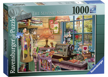 RAVENSBURGER 167678 MY HAVEN NO 4 THE SEWING SHED 1000PC JIGSAW PUZZLE