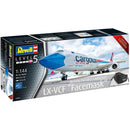 REVELL 03836 BOEING 747-8F CARGOLUX LX-VCF 1/144 SCALE PLASTIC MODEL KIT INCLUDING EXCLUIVE REVELL FACE MASK