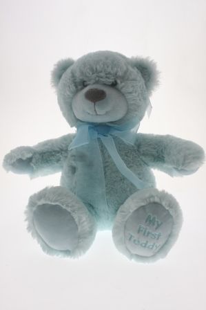 COTTON CANDY MY FIRST TEDDY BLUE PLUSH 25CM