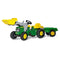 ROLLY KID 023110 JOHN DEERE CLASSIC LOADER TRACTOR WITH TRAILER RIDE ON