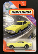 MATCHBOX GKL75 1970 PLYMOUTH CUDA YELLOW 56 OF100 HIGHWAY