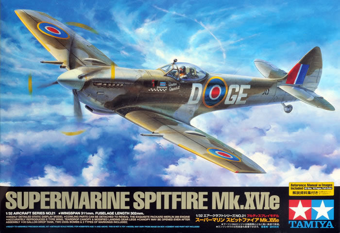 TAMIYA 60321 SPITFIRE MK.XVIe S/MA PLASTIC MODEL KIT