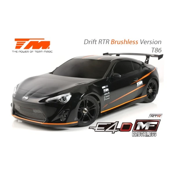 TEAM MAGIC 503018 E4D MF BRUSHLESS 86 DRIFT CAR RTR SILVER