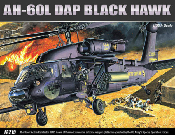 ACADEMY 12115 AH-60L DAP DIRECT ACTION PENETRATOR BLACK HAWK 1/35 PLASTIC MODEL KIT