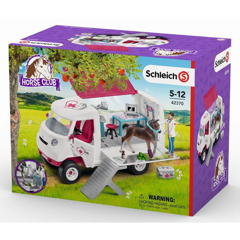 SCHLEICH 42370 HORSE CLUB MOBILE VET WITH HANOVERIAN FOAL