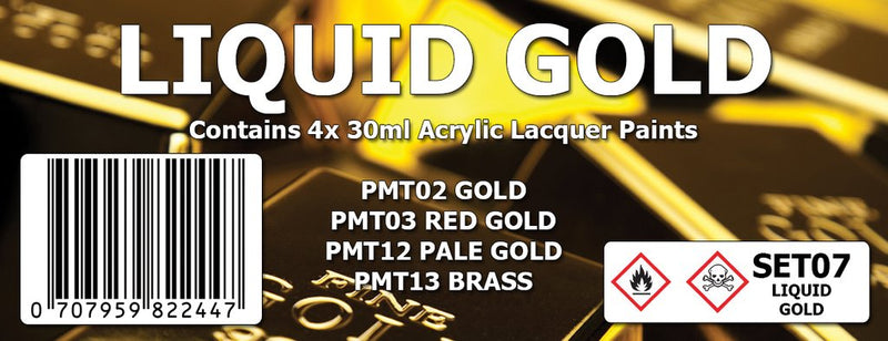 SMS SET07 LIQUID GOLD COLOUR SET 4x30ML