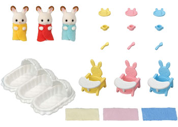 SYLVANIAN FAMILIES 5532 TRIPLETS CARE SET