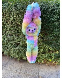 COTTON CANDY SLP03 HANGING SLOTH REMY PASTEL BLUE GREEN AND PINK  PLUSH