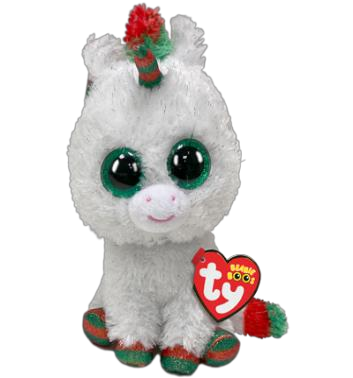 TY BEANIE BOOS SNOWFALL UNICORN XMAS REGULAR