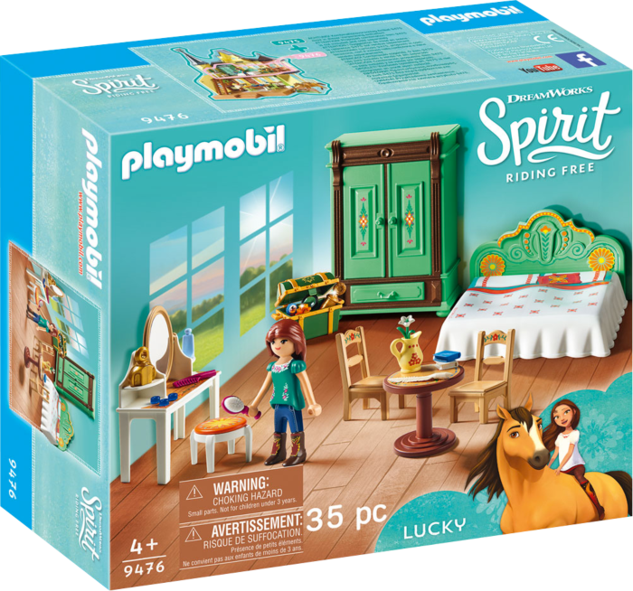 PLAYMOBIL 9476 DREAMWORKS SPIRIT RIDING FREE  LUCKYS BEDROOM