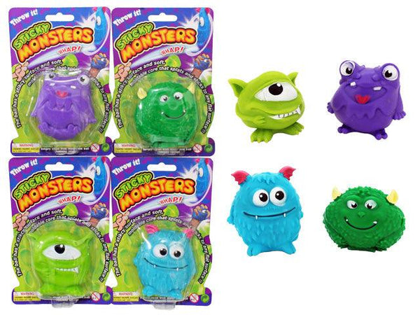 SQUISHY STICKY MOULDABLE MONSTER 7CM ASSORTED
