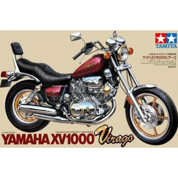 TAMIYA 14044 YAMAHA XV1000 VIRAGO 1/12 SCALE MOTORBIKE PLASTIC MODEL KIT