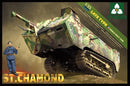 TAKOM 2012 FRENCH HEAVY TANK ST CHAMOND LATE TYPE 1/35 SCALE PLASTIC MODEL KIT