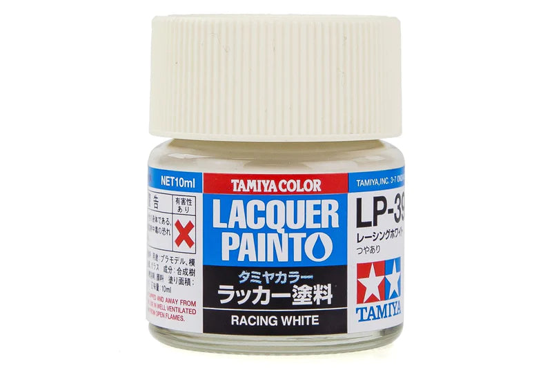 TAMIYA LP-39 RACING WHITE LACQUER PAINT 10ML
