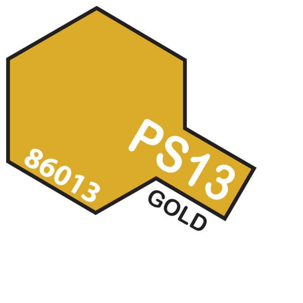 TAMIYA PS-13 GOLD POLYCARBONATE AEROSOL SPRAY PAINT 100ML