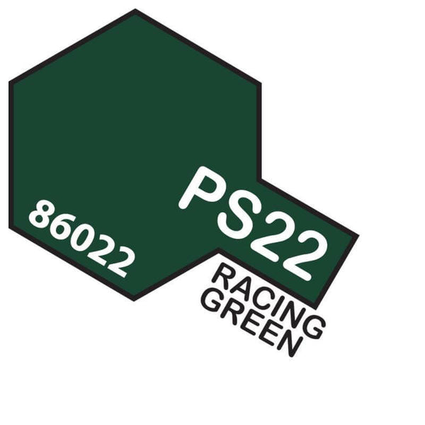 TAMIYA PS-22 RACING GREEN POLYCARBONATE AEROSOL SPRAY PAINT 100ML
