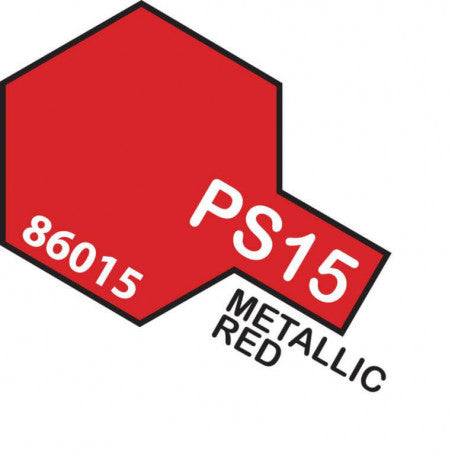 TAMIYA PS-15 METALLIC RED POLYCARBONATE AEROSOL SPRAY PAINT 100ML