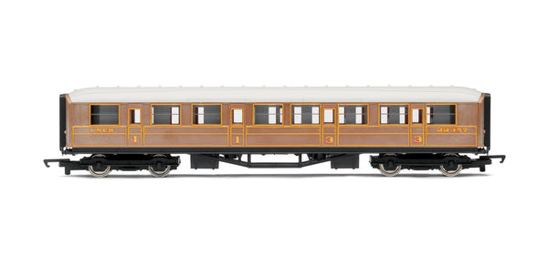 HORNBY R4332 LNER TEAK COMPOSITE TRAIN COACH OO GAUGE