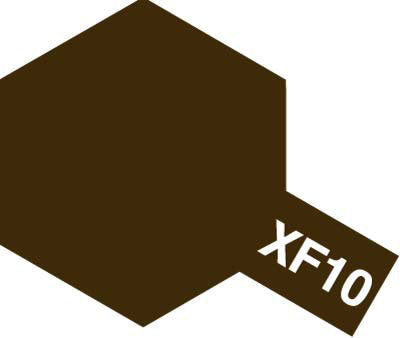 TAMIYA XF-10 ACRYLIC MINI FLAT BROWN PAINT 10ML