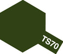 TAMIYA TS-70 OLIVE DRAB JGSDF PAINT SPRAY CAN 100ML