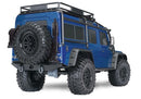 TRAXXAS 82056-4 TRX-4 LAND ROVER DEFENDER SCALE AND TRAIL CRAWLER BLUE REQUIRES BATTERY AND CHARGER TRX4