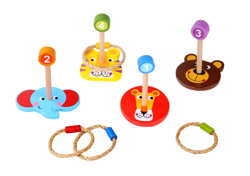 TOOKY TOY WOODEN RING TOSS