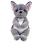 TY BEANIE BELLIES WILFRED GRAY DOG REGULAR PLUSH