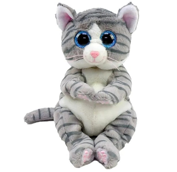 TY BEANIE BELLIES MITZI TABBY CAT REGULAR PLUSH