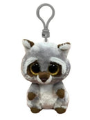 TY BEANIE BOOS OAKIE RACCOON GREY CLIP