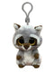 TY BEANIE BOOS OAKIE RACCOON GREY CLIP