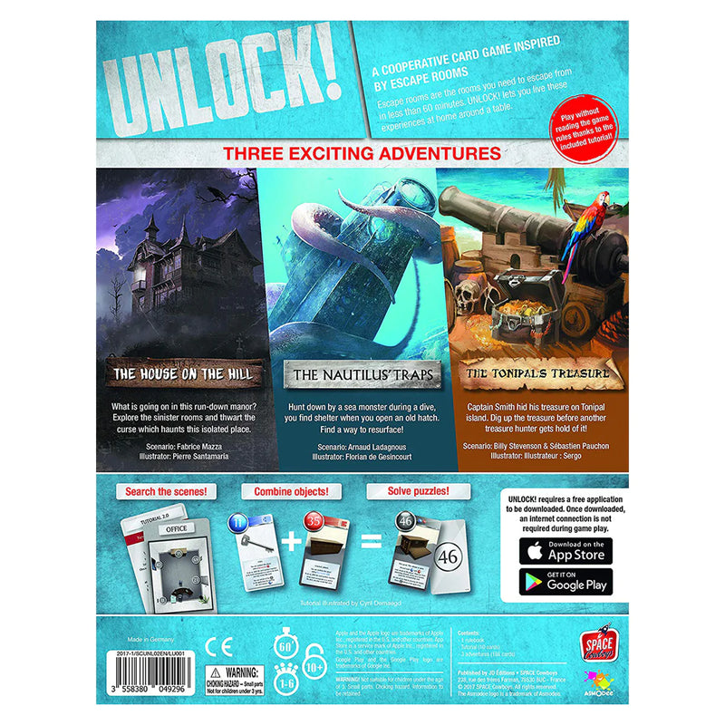 SPACE COWBOYS UNLOCK! MYSTERY ADVENTURES CARD GAME - THE HOUSE ON THE ...