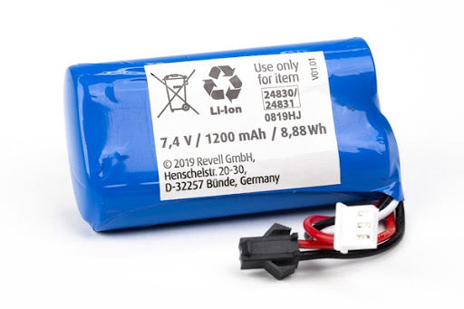 REVELL LI-ION BATTERY 7.4V/1200MAH/8.8WH 43415 24830/24831