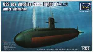 RIICH MODELS RN28006 1/350 USS LOS ANGELES CLASS FLIGHT II - VLS  ATTACK SUBMARINE PLASTIC MODEL KIT