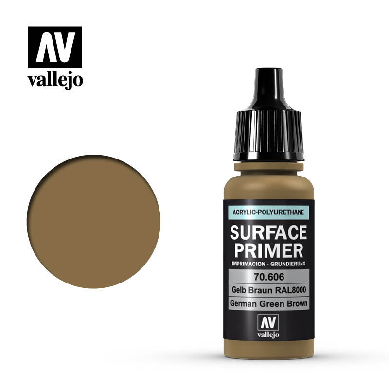 VALLEJO 70.606 SURFACE PRIMER GERMAN GREEN BROWN 17ML