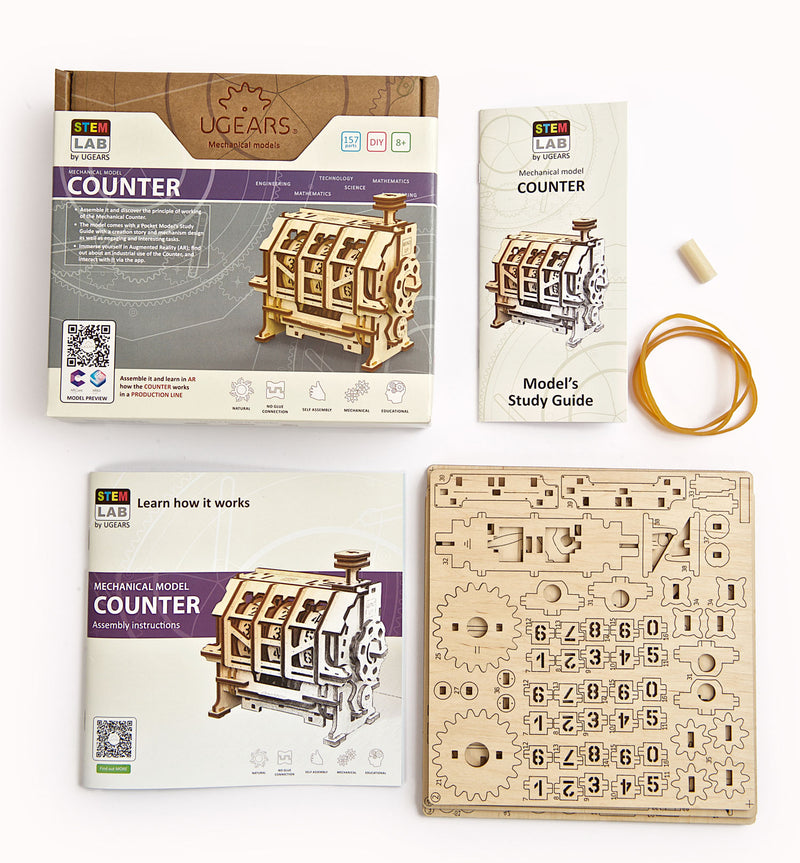 UGEARS STEM LAB 60130 COUNTER MECHANICAL MODEL