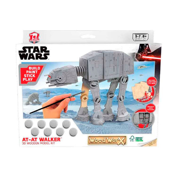 WOOD WORX STAR WARS AT-AT WALKER 3D WOODEN MODEL KIT