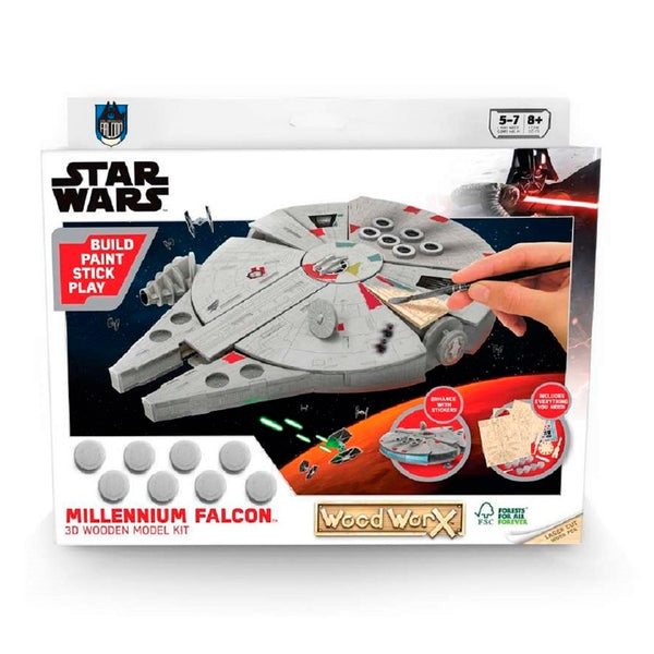 WOOD WORX STAR WARS MILLENNIUM FALCON 3D WOODEN MODEL KIT