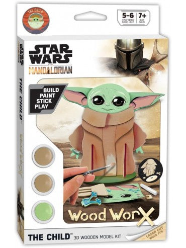 WOOD WORX STAR WARS THE MANDALORIAN THE CHILD 3D WOODEN MODEL KIT