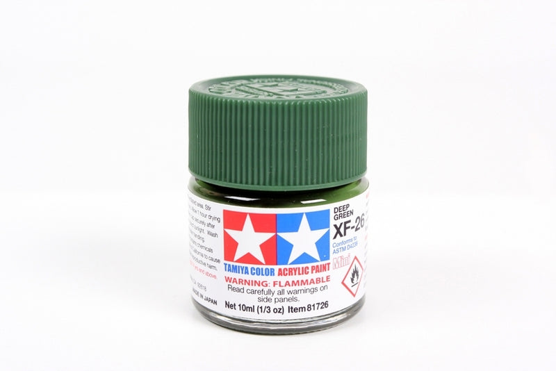 TAMIYA XF-26 ACRYLIC DEEP GREEN PAINT 10ML