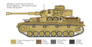 ITALERI 6593 PZ. KPFW. IV F1/F2/G WITH AFRIKA KORPS INFANTRY 1/35 SCALE TANK PLASTIC MODEL KIT