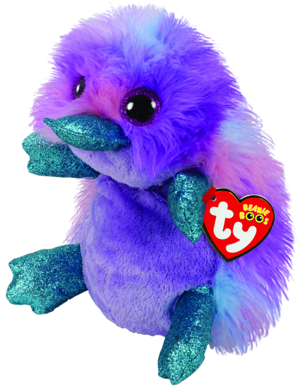 TY BEANIE BOOS ZAPPY PASTEL PLATYPUS MEDIUM